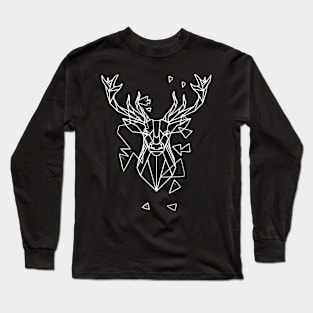 geometric deer Long Sleeve T-Shirt